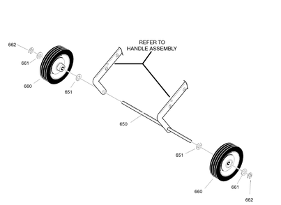 Wheels Diagram and Parts List for 1695565 2008 Briggs and Stratton Snow Blower